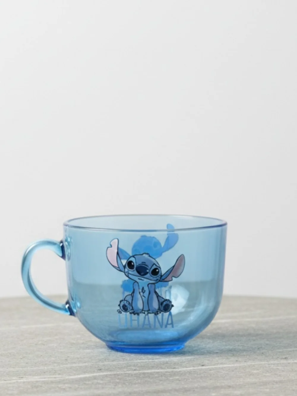 Blue Stitch Glass Mug - Design
